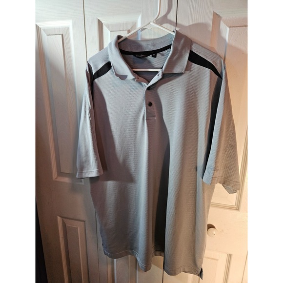 Walter Hagen Essentials Gray and Black Polo Golf Shirt size XL - Picture 1 of 5